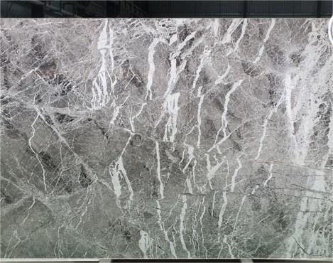 ĐÁ MARBLE WHITE RIBBED GREY