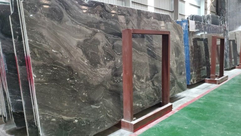 Đá Marble Vân Gỗ Ý Nâu Đen