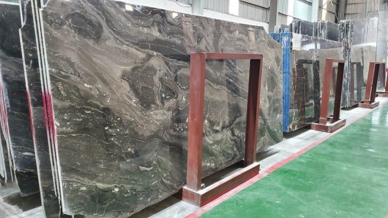 Đá Marble Vân Gỗ Ý Nâu Đen